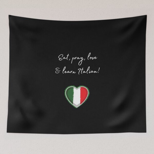 Item preview, Eat, pray, love and speak Italian designed and sold by dolcevitateam.