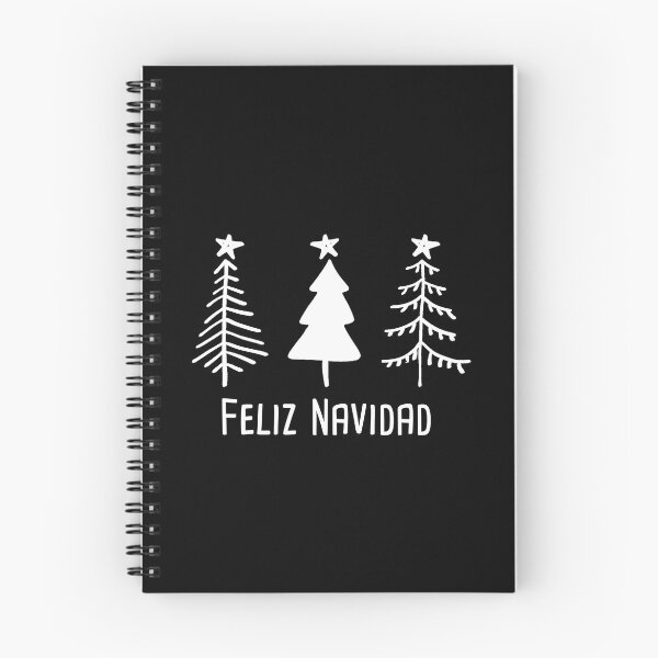 Item preview, Feliz Navidad Three Rustic Trees with Stars for simple Christmas, Holidays, Winter designed and sold by Rabbitti.