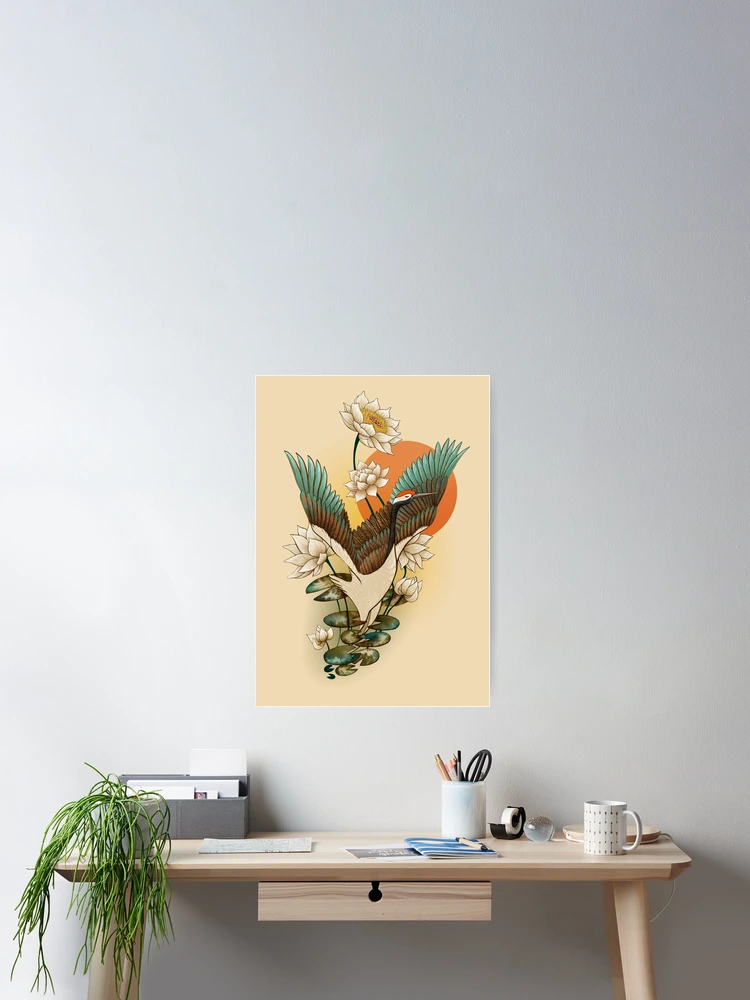 Thumbnail 2 of 3, Poster, Crane dance designed and sold by Ruta.