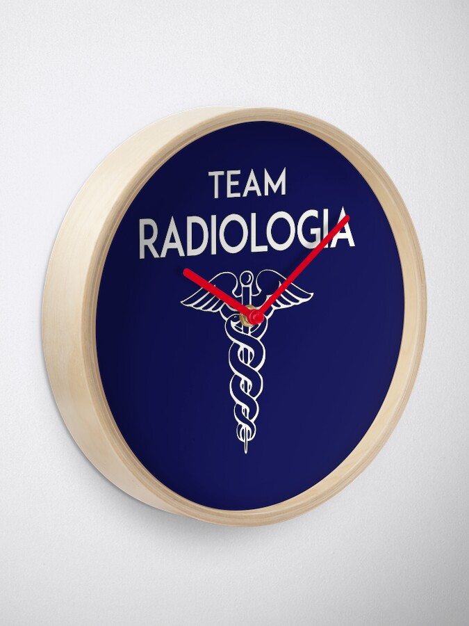 Team radiologia, reparto ospedaliero, personale sanitario Clock for Sale  by superpixus