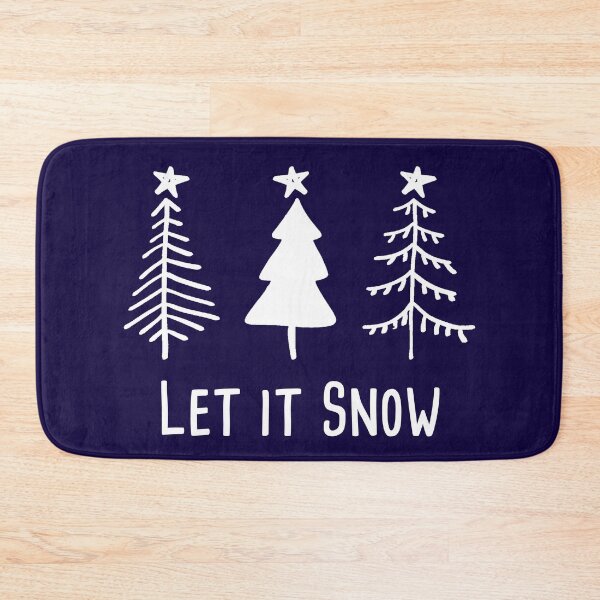 Item preview, Let it Snow Three Rustic Trees with Stars for simple Christmas, Holidays, Winter designed and sold by Rabbitti.