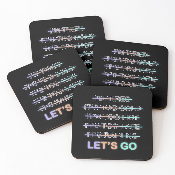 Item preview, No Excuses quote Let’s Go designed and sold by Anastasia  Bagia.