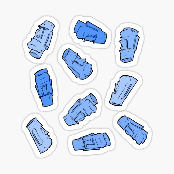 Item preview, Blue Moai designed and sold by RadicalRad.