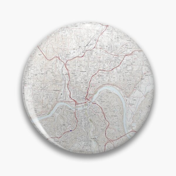 Item preview, Cincinnati, OH Quad Topographical Map Clean designed and sold by PGHPhotoCo.