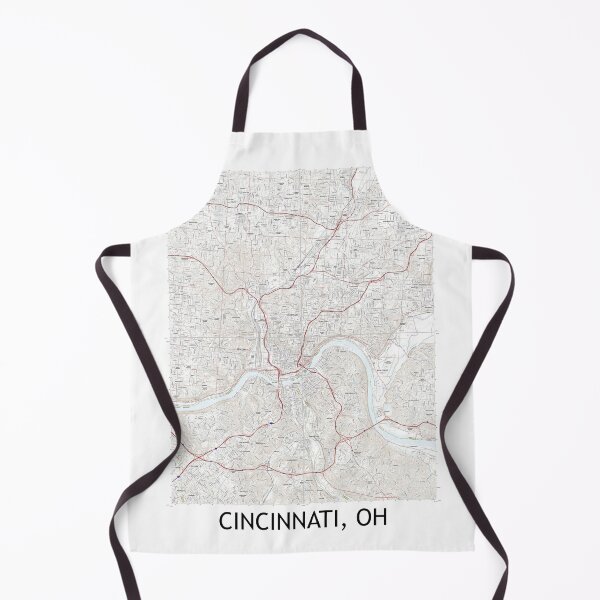 Item preview, Cincinnati, OH Quad Topographical Map Clean designed and sold by PGHPhotoCo.