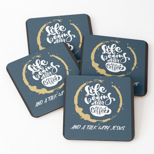 Item preview, LIFE BEGINS AFTER COFFEE AND JESUS designed and sold by jreiter57.