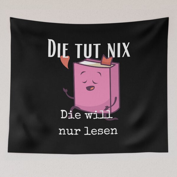 Item preview, Reading, Bookworm die tut nix die will nur lesen designed and sold by Two Left Hands Design.