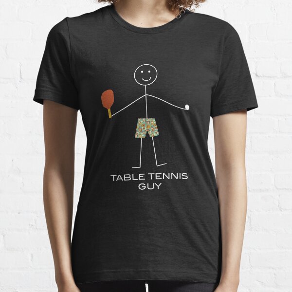 Funny Mens Table Tennis Design, Boy Table Tennis Gift Essential T-Shirt