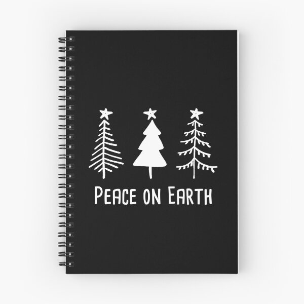 Item preview, Peace on Earth Three Rustic Trees with Stars for simple Christmas, Holidays, Winter designed and sold by Rabbitti.