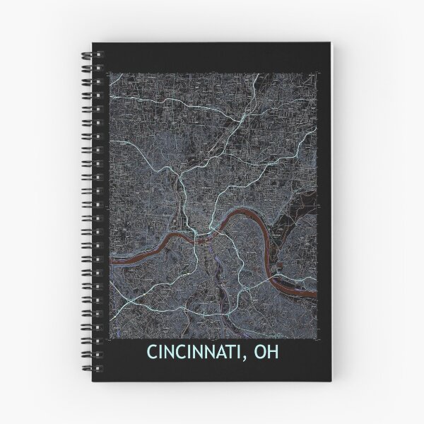 Item preview, Cincinnati, OH Quad Topographical Map Dark designed and sold by PGHPhotoCo.
