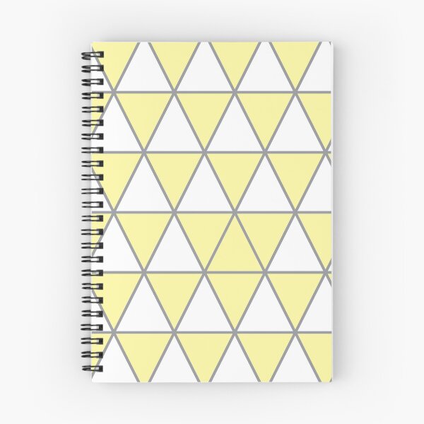 Item preview, White, pastel yellow,  and gray geometric triangle pattern designed and sold by BaronessDesign.
