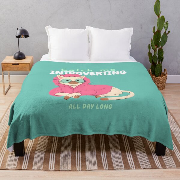 Item preview, Introverting Cat Pink Fleece designed and sold by LAST WEEK'S STOLEN AESTHETICS.