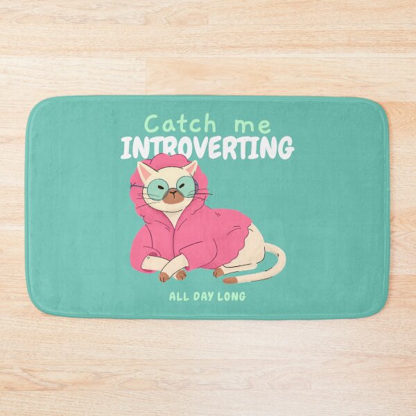 Item preview, Introverting Cat Pink Fleece designed and sold by LAST WEEK'S STOLEN AESTHETICS.