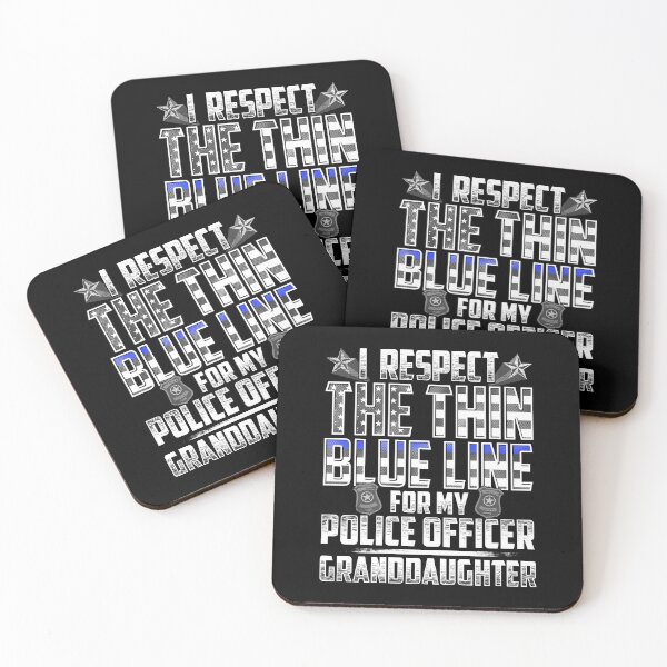 Artikelvorschau, Enkelin Polizist dünne blaue Linie entworfen und verkauft von wheedesign.