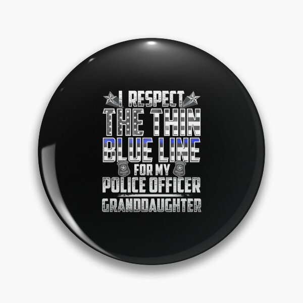 Artikelvorschau, Enkelin Polizist dünne blaue Linie entworfen und verkauft von wheedesign.