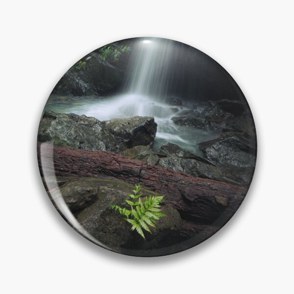 Item preview, Waterfall and fern in forest designed and sold by Juhku.