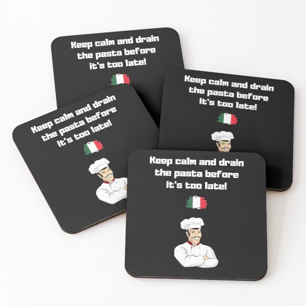Item preview, Keep calm and drain the pasta before it's too late! designed and sold by dolcevitateam.