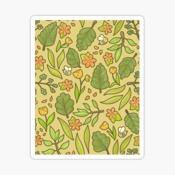 Item preview, Bees & Leaves designed and sold by maddidoodles.