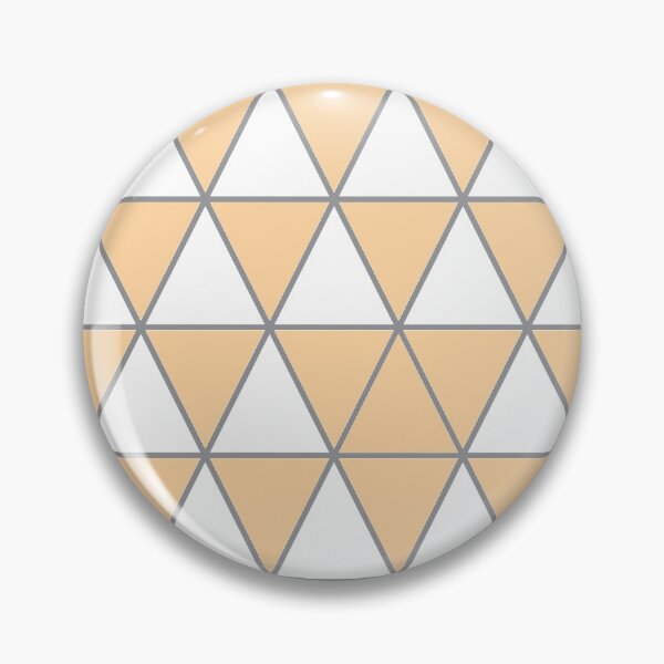 Item preview, White, pastel orange,  and gray geometric triangle pattern designed and sold by BaronessDesign.