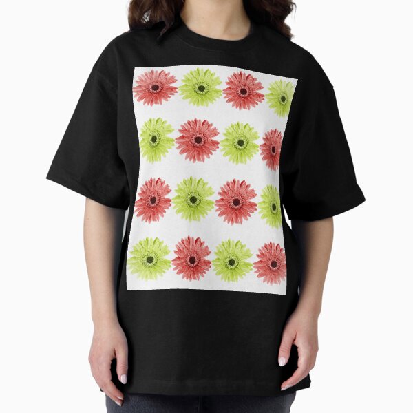 Item preview, Lime Green And Red Flower Pattern designed and sold by Mary Riley.