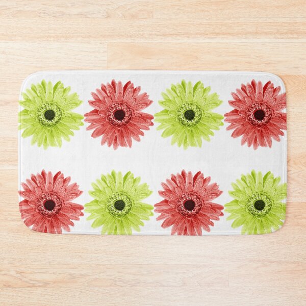 Item preview, Lime Green And Red Flower Pattern designed and sold by Mary Riley.