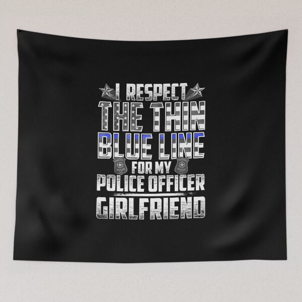 Item preview, Girlfriend Police Officer Thin Blue Line designed and sold by wheedesign.