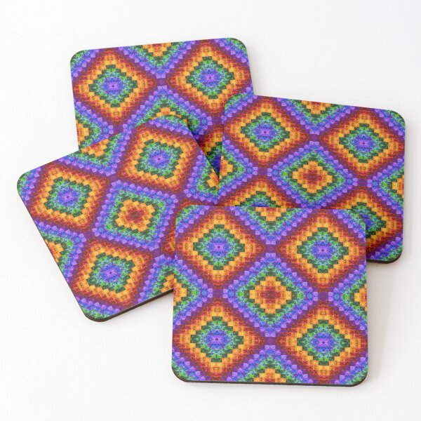 Item preview, Rainbow Diamonds Quilt designed and sold by TigerTorreArt.