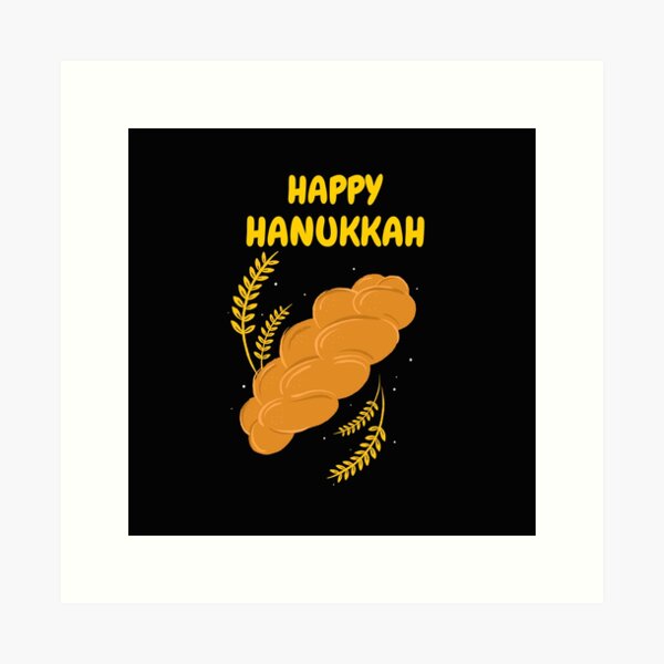 Item preview, Happy Hanukkah Challah designed and sold by joabaj.