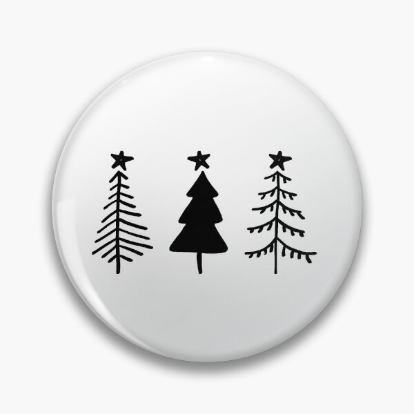 Item preview, Three Rustic Trees with Stars for simple Christmas, Holidays, Winter designed and sold by Rabbitti.