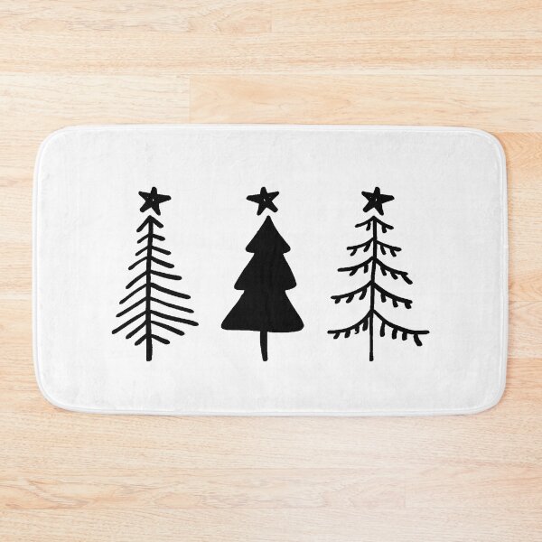 Item preview, Three Rustic Trees with Stars for simple Christmas, Holidays, Winter designed and sold by Rabbitti.