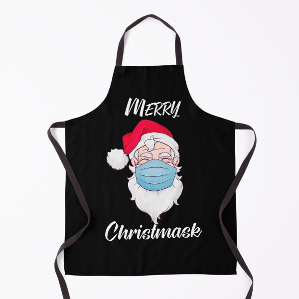 Item preview, FunnySanta wearing Mask Merry Christmask Quarantine xmas 20202020 Quarantined Christmas designed and sold by Linery Brand.
