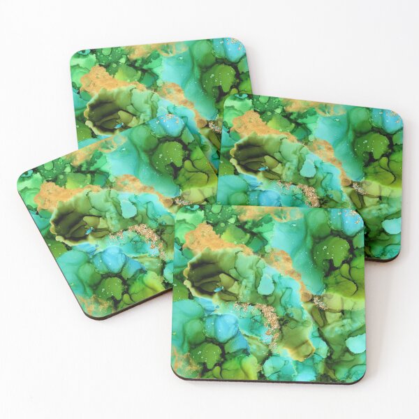 Item preview, Abstract Alcohol Ink Underwater Landscape designed and sold by MysticMarble.