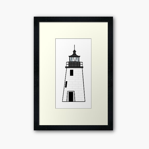 Item preview, Newport Harbor Lighthouse, Goat Island designed and sold by laurenrdesign.