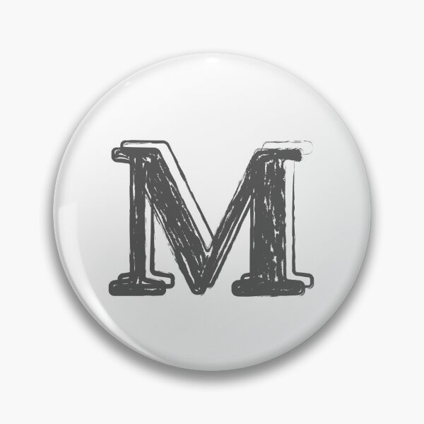 Item preview, Grey Letter M Sticker designed and sold by TyronMorgan.