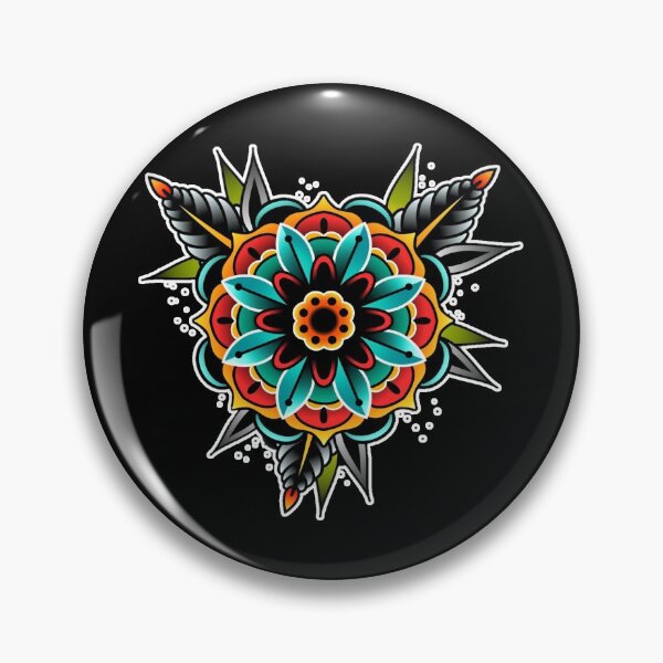 Item preview, Traditional Flower Tattoo designed and sold by Jahaziel Sandoval.