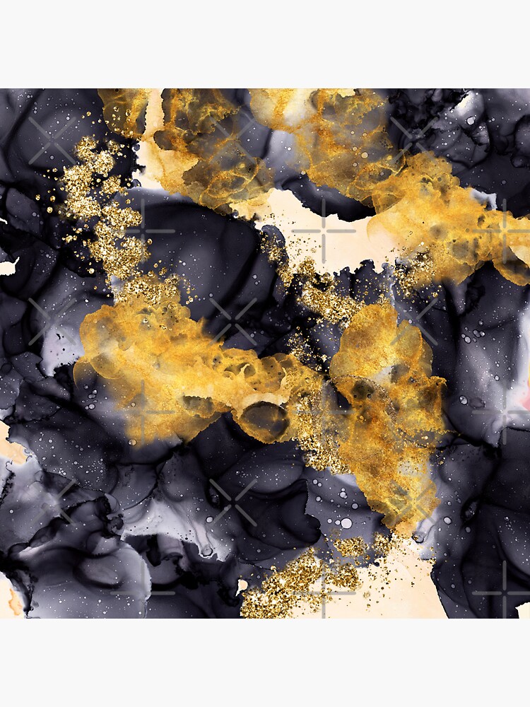 Galaxy Night And Day Alcohol Ink Texture by MysticMarble