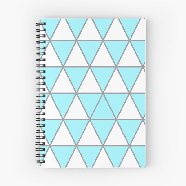Item preview, White, pastel light blue,  and gray geometric triangle pattern designed and sold by BaronessDesign.
