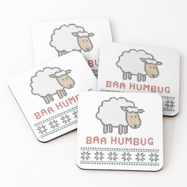 Item preview, Baa Humbug - Christmas Ugly Sweater Style designed and sold by SpoofTShirts.