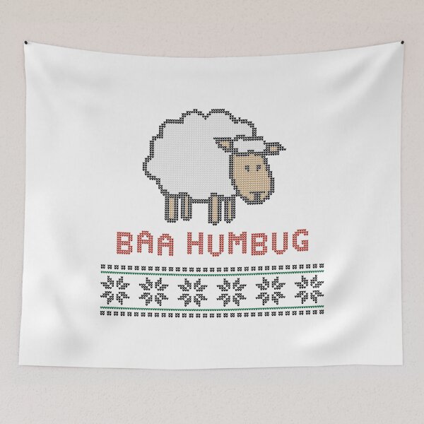 Item preview, Baa Humbug - Christmas Ugly Sweater Style designed and sold by SpoofTShirts.