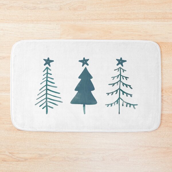 Item preview, Three Rustic Trees with Stars for simple Christmas, Holidays, Winter designed and sold by Rabbitti.