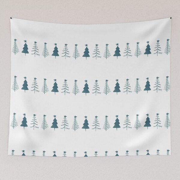 Item preview, Three Rustic Trees with Stars for simple Christmas, Holidays, Winter designed and sold by Rabbitti.