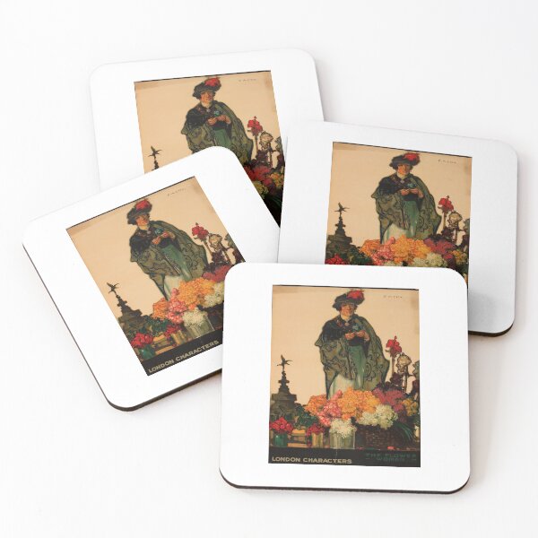 Item preview, retro iconic The Flower Woman designed and sold by CorasPosters.