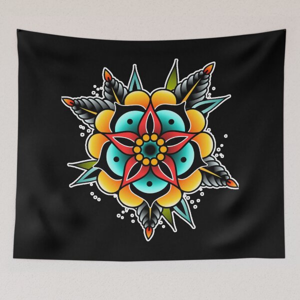 Item preview, Traditional Flower Tattoo designed and sold by Jahaziel Sandoval.