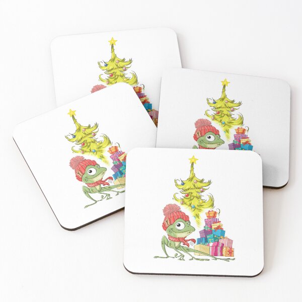 Item preview, Funny Frog With Christmas Presents designed and sold by Balazs Borzon.