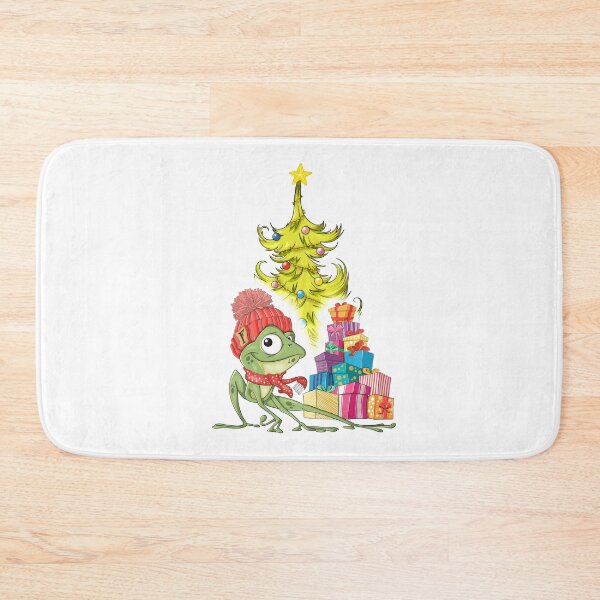 Item preview, Funny Frog With Christmas Presents designed and sold by Balazs Borzon.
