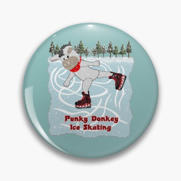 Item preview, Punky Donkey Ice Skating designed and sold by CreaVisArt.
