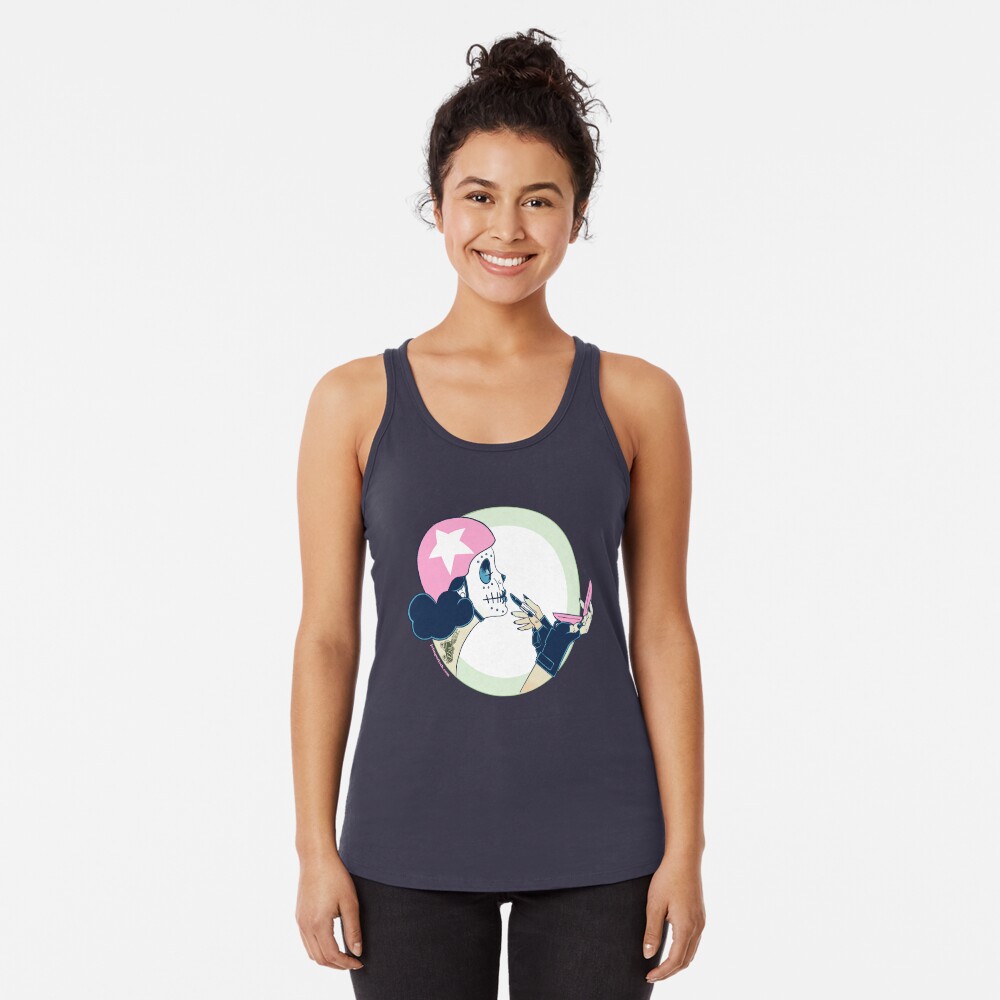 Drag Strip Courage & Compacts Racerback Tank Top