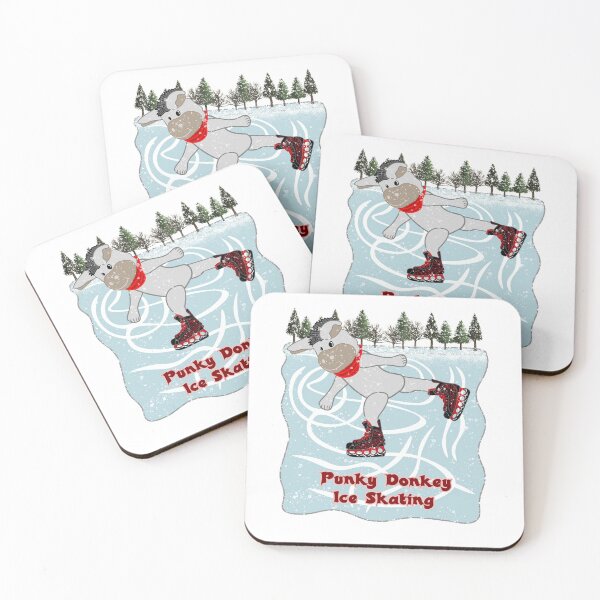 Item preview, Punky Donkey Ice Skating designed and sold by CreaVisArt.