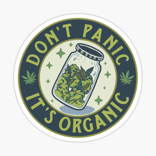 Don't Panic, It's Organic Sticker
