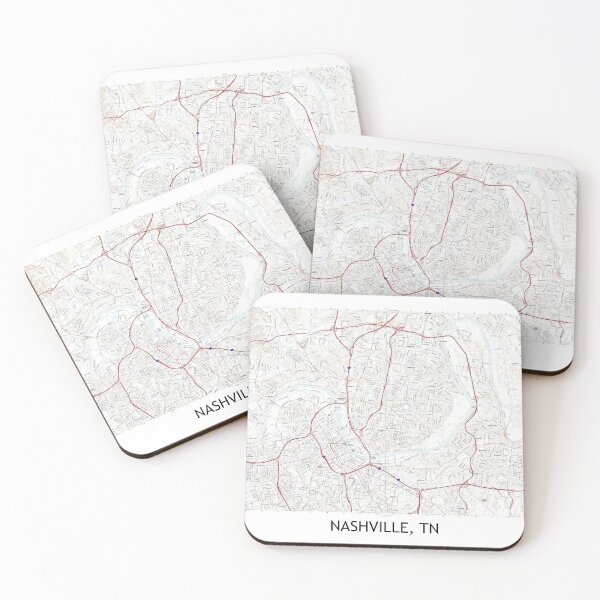 Item preview, Nashville, TN Topographical Map Clean designed and sold by PGHPhotoCo.